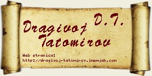 Dragivoj Tatomirov vizit kartica